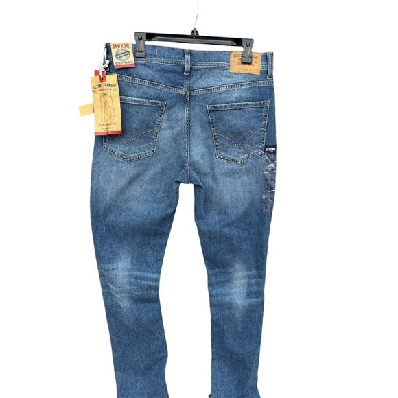 Seven7 Jeans Co. Slim Straight Mens Premium Denim Jeans 34x34 Blue - Picture 2 of 7